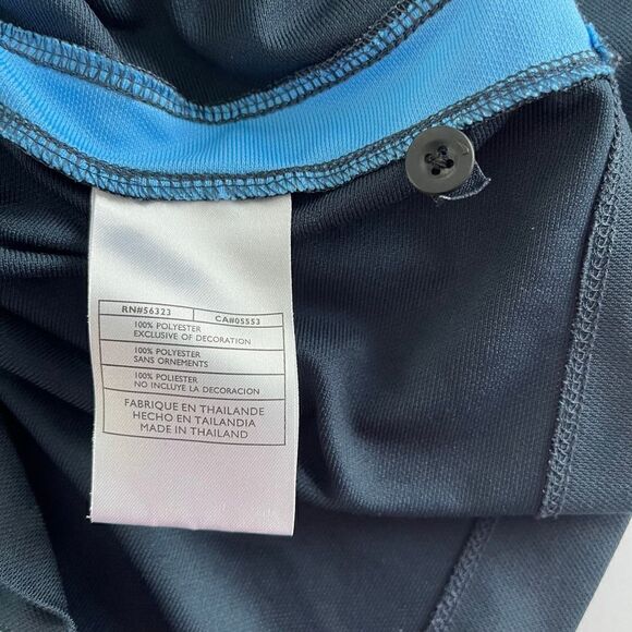 Disney Parks Nike Fit Dry Boys Short Sleeve Golf Polo Navy Blue Size Large 14-16 - Picture 9 of 11